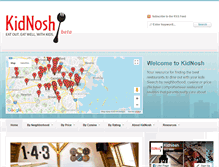 Tablet Screenshot of kid-nosh.com
